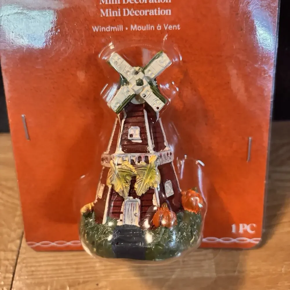 Ashland Fall Mini Windmill Decoration 2024 NWT Harvest Farmhouse Pumpkin Accent